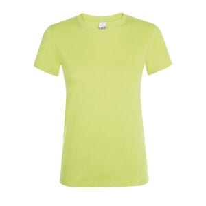SOL'S 01825 - REGENT WOMEN T Shirt De Gola Redonda Para Senhora Verde maçã