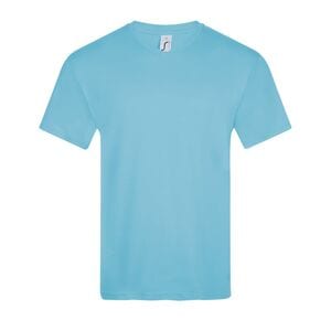SOL'S 11150 - VICTORY T Shirt Com Gola Em «V» Para Homem Azul atol