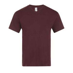 SOL'S 11150 - VICTORY T Shirt Com Gola Em «V» Para Homem Borgonha