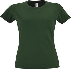 SOL'S 11502 - Imperial WOMEN T Shirt De Gola Redonda Para Senhora Verde garrafa