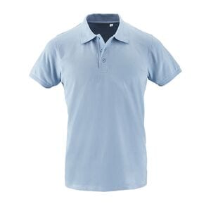 SOL'S 01708 - PHOENIX MEN Polo De Algodão E Elastano Para Homem Azul céu