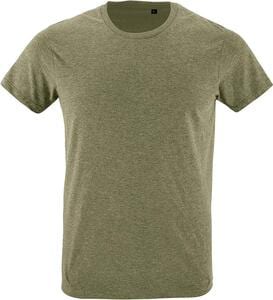 SOL'S 00553 - REGENT FIT T Shirt Justa De Gola Redonda Para Homem Khaki matizado