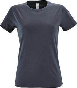 SOL'S 01825 - REGENT WOMEN T Shirt De Gola Redonda Para Senhora Cinzento ratinho