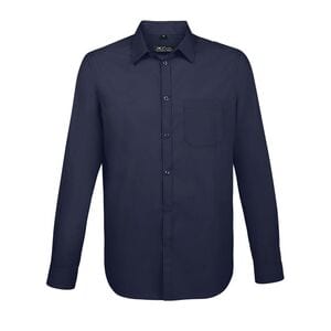 SOL'S 02922 - Baltimore Fit Camisa Popelina De Manga Comprida Para Homem Azul escuro