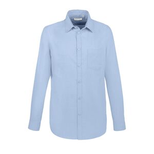 SOL'S 02920 - Boston Fit Camisa Oxford De Manga Comprida Para Homem Azul céu
