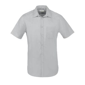 SOL'S 02923 - Bristol Fit Camisa Popelina De Manga Curta Para Homem Cinza pérola