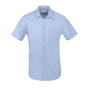 SOL'S 02923 - Bristol Fit Camisa Popelina De Manga Curta Para Homem Azul céu