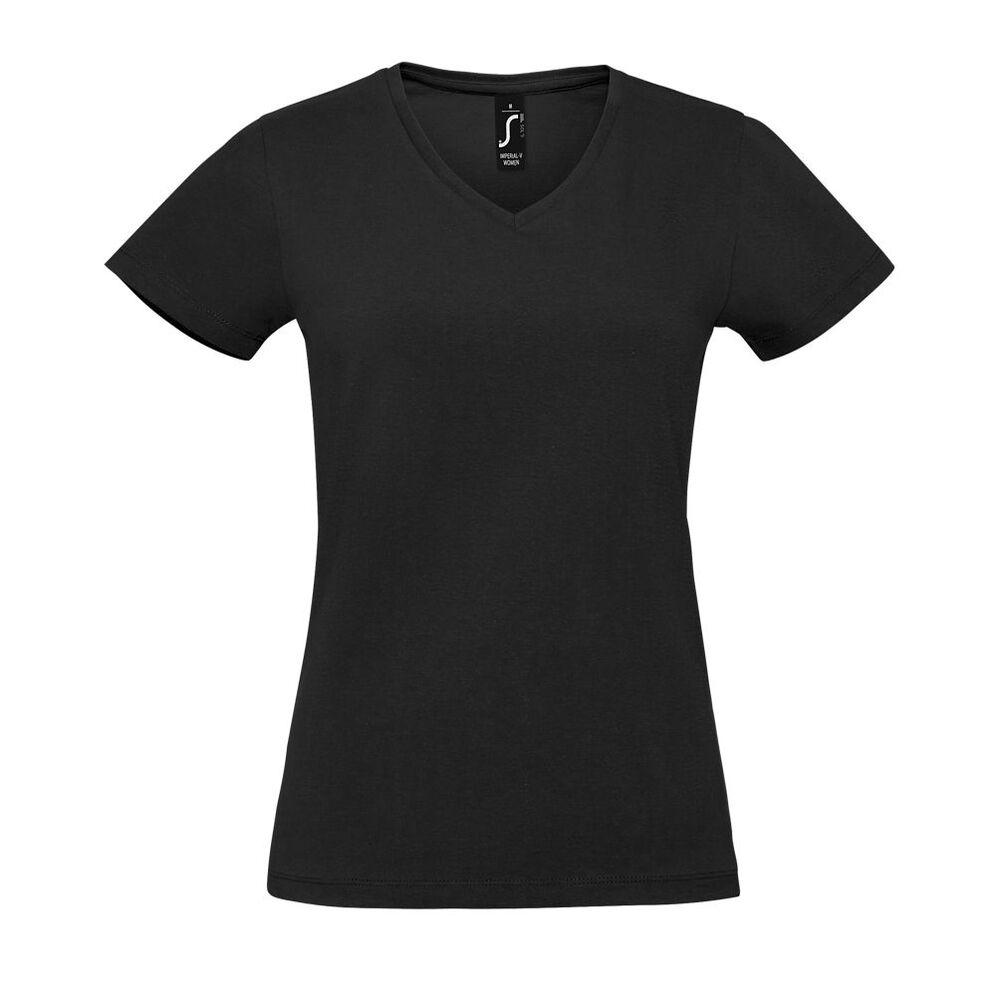 SOL'S 02941 - Imperial V Women T Shirt Com Gola Em "V" Para Senhora