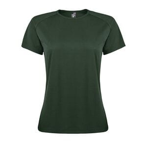 SOL'S 01159 - SPORTY WOMEN T  Shirt Com Manga Raglã Para Senhora Verde floresta