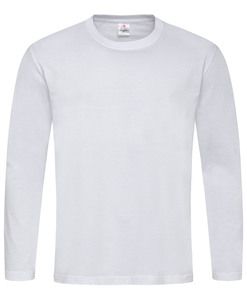 Stedman STE2500 - Camiseta clássica de manga comprida masculina Branco