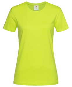 Stedman STE2600 - Camiseta clássica do pescoço feminino feminino Bright Lime