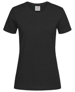 Stedman STE2600 - Camiseta clássica do pescoço feminino feminino Black Opal