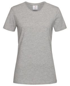 Stedman STE2600 - Camiseta clássica do pescoço feminino feminino Heather Grey