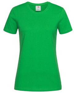 Stedman STE2600 - Camiseta clássica do pescoço feminino feminino Verde dos prados