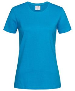 Stedman STE2600 - Camiseta clássica do pescoço feminino feminino Ocean Blue