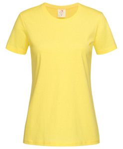 Stedman STE2600 - Camiseta clássica do pescoço feminino feminino Amarelo