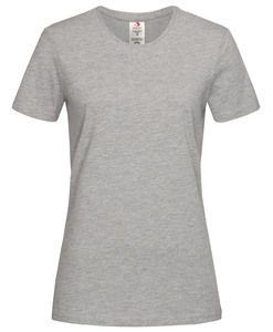 Stedman STE2620 - Camiseta clássica do pescoço redondo orgânico feminino Heather Grey