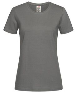Stedman STE2620 - Camiseta clássica do pescoço redondo orgânico feminino Real Grey