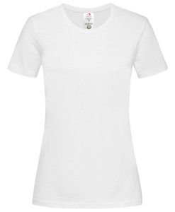 Stedman STE2620 - Camiseta clássica do pescoço redondo orgânico feminino Branco