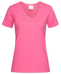 Stedman STE2700 - Camiseta clássica de decote em V feminino Sweet Pink