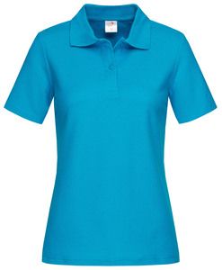 Stedman STE3100 - Camisa polo de mangas curtas femininas Ocean Blue