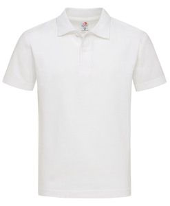 Stedman STE3200 - Camisa polo de mangas curtas infantis Branco