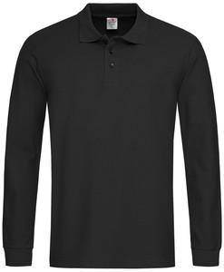 Stedman STE3400 - Camisa polo de manga comprida para homens ls Black Opal