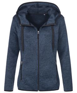 Stedman STE5950 - jaqueta de lã de malha ativa Marina Blue Melange