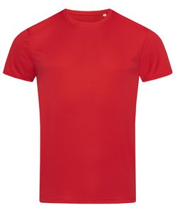 Stedman STE8000 - T -shirt de pescoço redondo masculino de Stedman - ativo Crimson Red