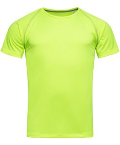 Stedman STE8030 - T -shirt de pescoço da tripulação para homens Stedman - equipe ativa Cyber Yellow
