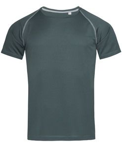 Stedman STE8030 - T -shirt de pescoço da tripulação para homens Stedman - equipe ativa Granite Grey