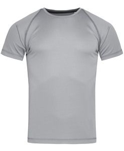 Stedman STE8030 - T -shirt de pescoço da tripulação para homens Stedman - equipe ativa Silver Grey