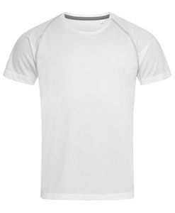 Stedman STE8030 - T -shirt de pescoço da tripulação para homens Stedman - equipe ativa Branco