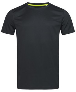 Stedman STE8400 - T -shirt de pescoço da tripulação para homens Stedman - ativo 140 Black Opal
