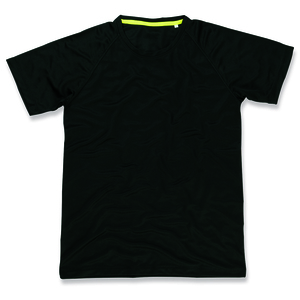 Stedman STE8410 - T -shirt de pescoço da tripulação para homens Stedman - ativo 140 Black Opal