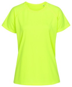 Stedman STE8500 - T -shirt de pescoço da tripulação para mulheres Stedman - Ativo 140 Cyber Yellow