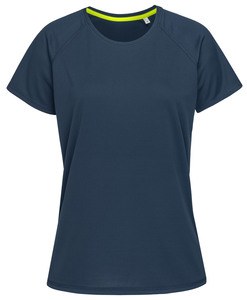 Stedman STE8500 - T -shirt de pescoço da tripulação para mulheres Stedman - Ativo 140 Marina Blue
