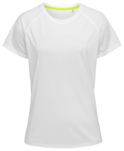 Stedman STE8500 - T -shirt de pescoço da tripulação para mulheres Stedman - Ativo 140 Branco