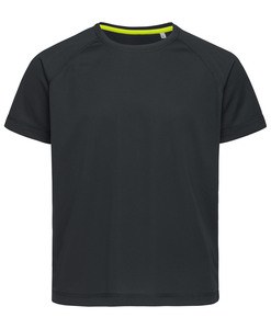 Stedman STE8570 - T -shirt de pescoço da tripulação para crianças - ativo 140 Black Opal
