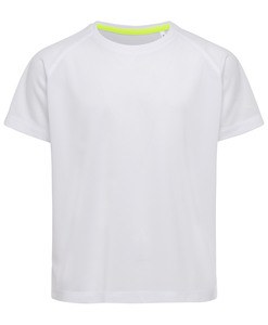 Stedman STE8570 - T -shirt de pescoço da tripulação para crianças - ativo 140 Branco