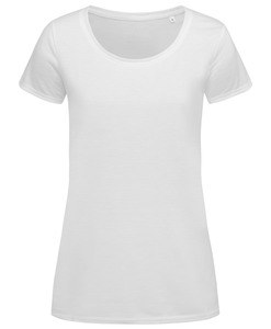 Stedman STE8700 - T -shirt de pescoço da tripulação para mulheres Stedman - Touch de algodão ativo Branco