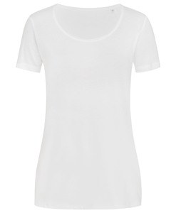 Stedman STE9110 - Camiseta do pescoço redondo feminino Branco