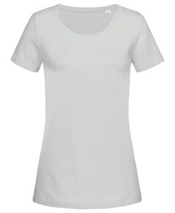 Stedman STE9500 - T -shirt de pescoço da tripulação para mulheres Stedman - Sharon Slub Powder Grey