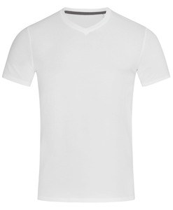 Stedman STE9610 - Camiseta em V para homens Stedman-Clive Branco