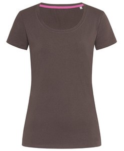 Stedman STE9700 - T -shirt de pescoço da tripulação para mulheres Stedman - Claire Chocolate escuro