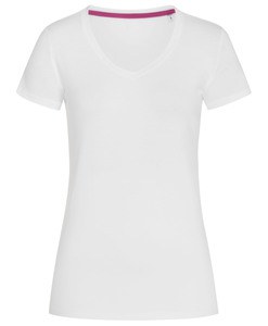 Stedman STE9710 - Camiseta em V para mulheres Stedman-Claire Branco