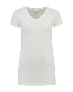 Lemon & Soda LEM1262 - T-shirt V-neck cot/elast SS for her Branco