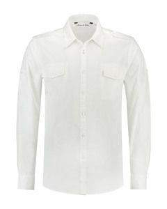 Lemon & Soda LEM3915 - Camisa Twill LS para ele Branco