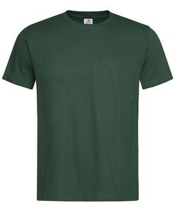 Stedman STE2000 - Camiseta clássica do pescoço redondo masculino Verde garrafa