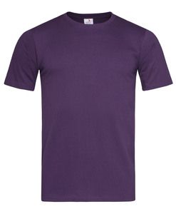 Stedman STE2010 - Camiseta clássica do pescoço redondo masculino Deep Berry